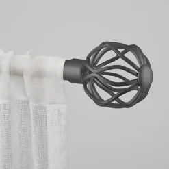 Kirklands Home Gunmetal Open Sphere Curtain Rod, 72 in. Sale