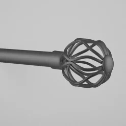 Kirklands Home Gunmetal Open Sphere Curtain Rod, 72 in. Sale