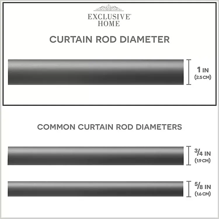 Kirklands Home Gunmetal Open Sphere Curtain Rod, 72 in. Sale