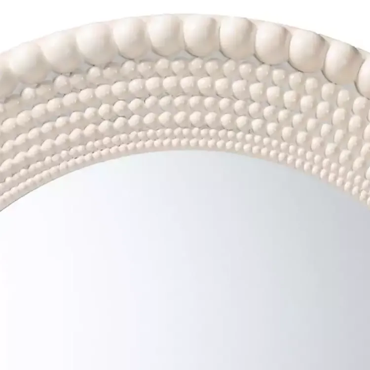 Kirklands Home Halle Pearl Wall Mirror White Outlet