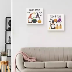 Halloween>Kirklands Home Halloween Gnomes Canvas Art Prints, Set of 2
