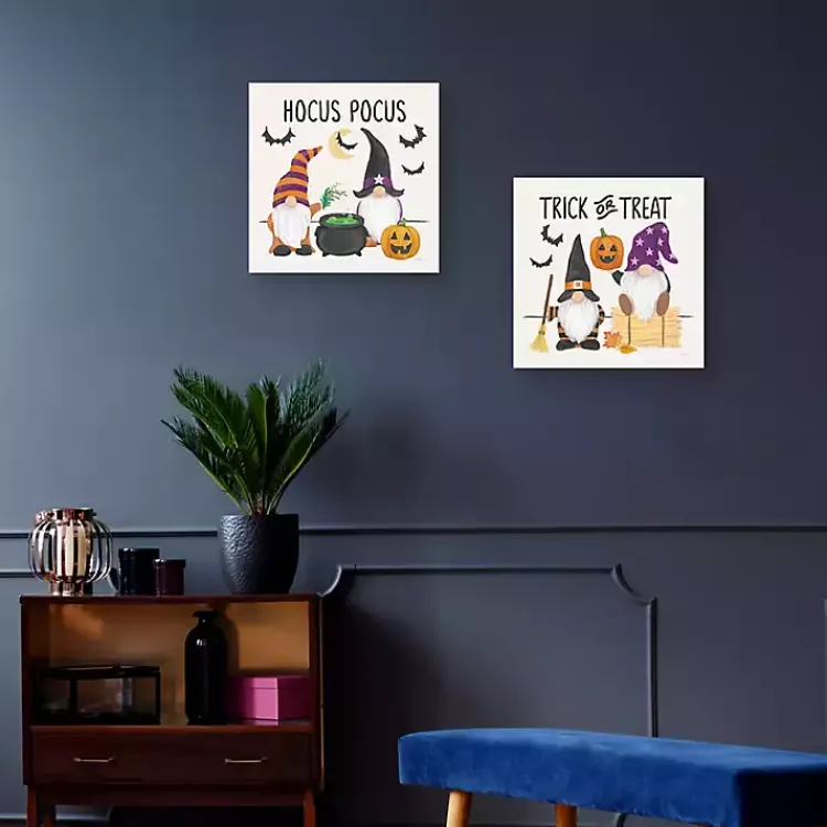 Halloween>Kirklands Home Halloween Gnomes Canvas Art Prints, Set of 2