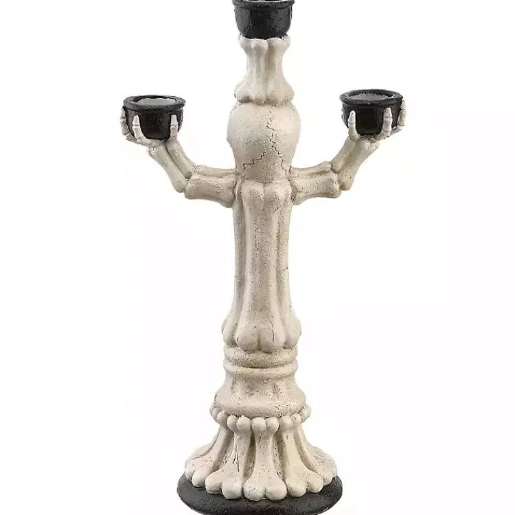 Halloween>Kirklands Home Halloween Skeleton Candelabra
