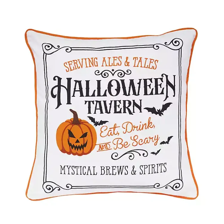 Halloween>Kirklands Home Halloween Tavern Pillow