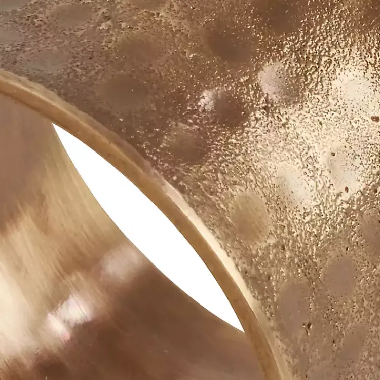 Kirklands Home Hammered Brass Inverted Napkin Rings, Set of 4 Gold Sale