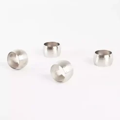 Kirklands Home Hammered Brass Napkin Rings, Set of 4 Discount