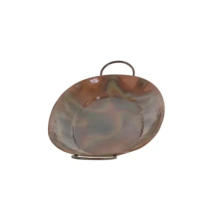 Decorative Trays>Kirklands Home Hammered Copper 3-pc. Iridescent Tray Set Brown