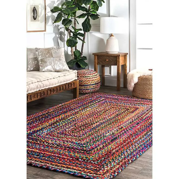 Kirklands Home Hand Braided Tammara Area Rug, 5x8 Multi Best