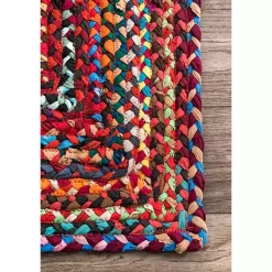 Kirklands Home Hand Braided Tammara Area Rug, 8x10 Multi Clearance