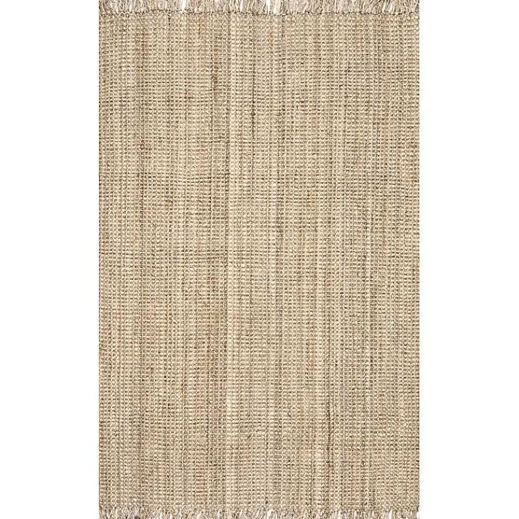 Kirklands Home Hand Woven Chunky Loop Jute Caspar Area Rug, 4x6 Tan Sale