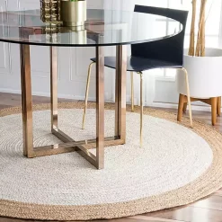 Kirklands Home Hand Woven Jute Eugene Round Area Rug, 6 ft. Hot