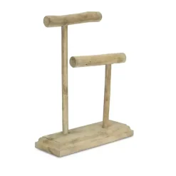 Kirklands Home Handmade Driftwood Medium Jewelry Stand Brown Hot