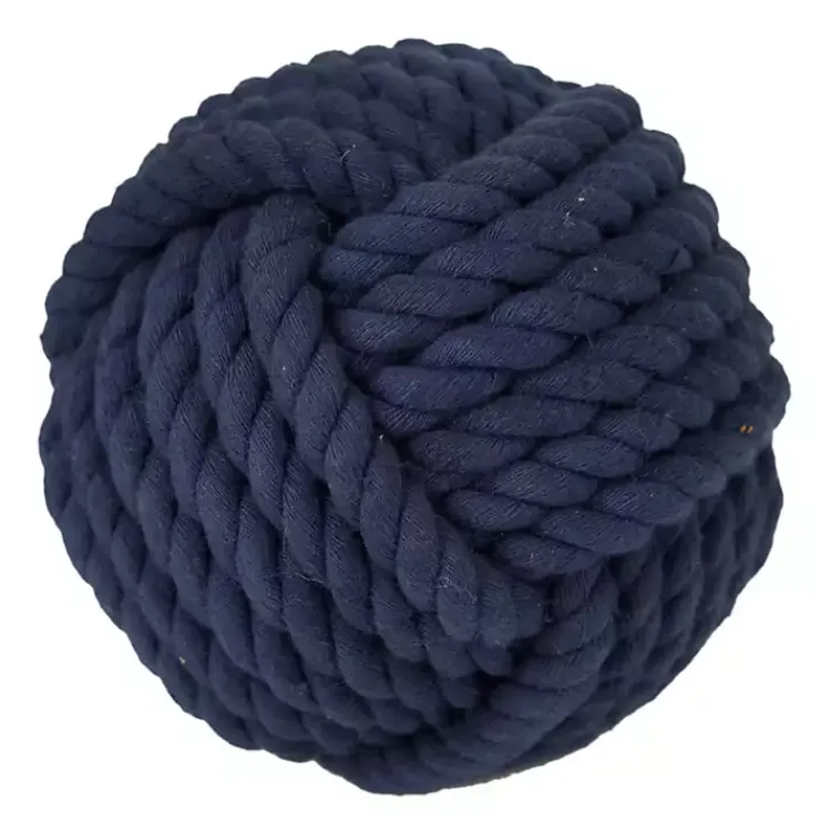 Bowl Filler>Kirklands Home Handmade Navy Jute Rope Orbs, Set of 4 Blue