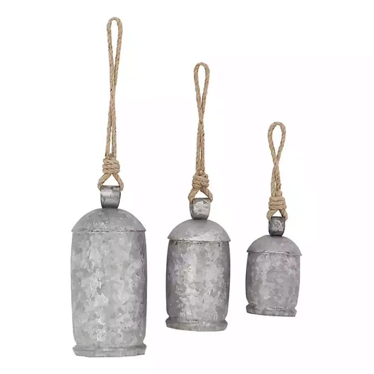 Decorative Accents>Kirklands Home Hanging Decorative Bells, Set of 3 Silver