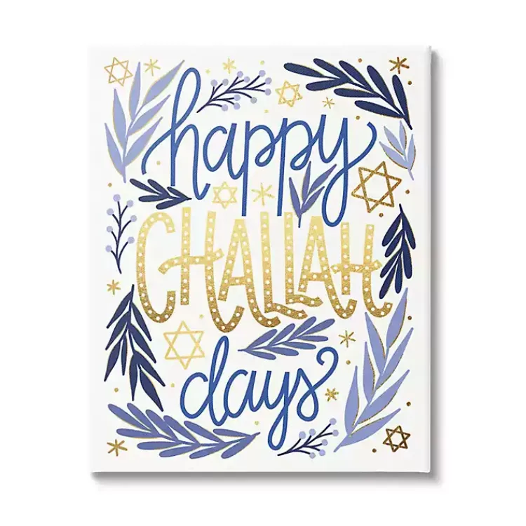 Hanukkah Decorations>Kirklands Home Happy Challah Days Canvas Art Print