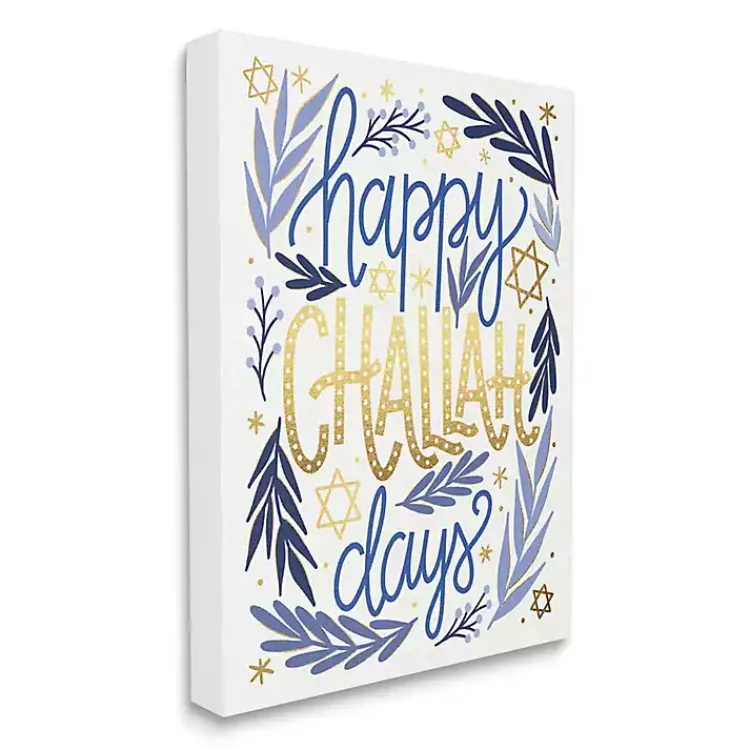 Hanukkah Decorations>Kirklands Home Happy Challah Days Canvas Art Print