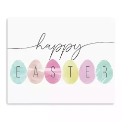 Easter Decorations>Kirklands Home Happy Easter Eggs Canvas Art Print