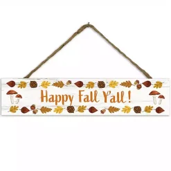 Fall>Kirklands Home Happy Fall Y'all Hanging Wall Plaque