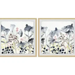 Kirklands Home Happy Garden Diptych Framed Art Prints, Set of 2