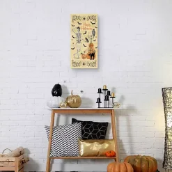 Halloween>Kirklands Home Happy Halloween Dapper Skeleton Canvas Art