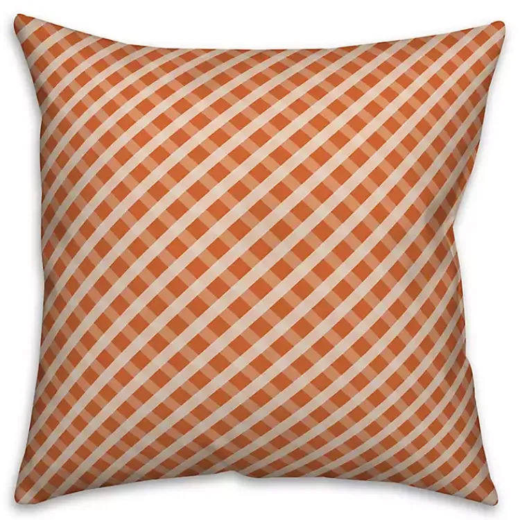 Halloween>Kirklands Home Happy Halloween Double Sided Outdoor Pillow Orange