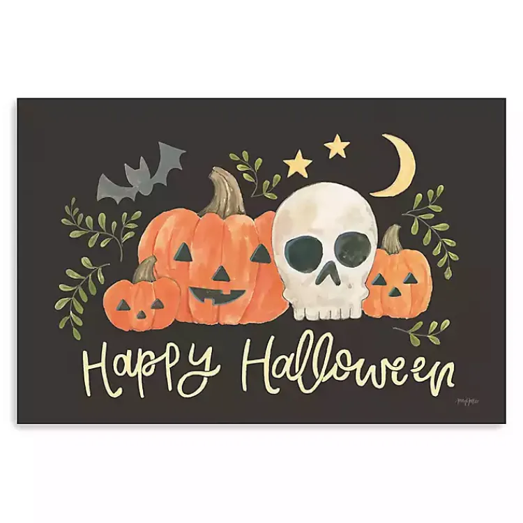 Halloween>Kirklands Home Happy Halloween Jack-O-Lantern Canvas Art Print