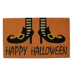 Halloween>Kirklands Home Happy Halloween Witch Feet Doormat