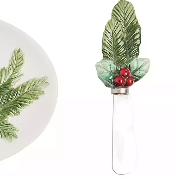 Kirklands Home Happy Holidays Oval Serving Platter with Spreader Online