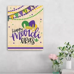 Mardi Gras Decorations>Kirklands Home Happy Mardi Gras Canvas Art Print