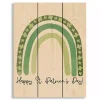 St Patricks Day Decorations>Kirklands Home Happy St. Patrick's Day Rainbow Wood Art Print