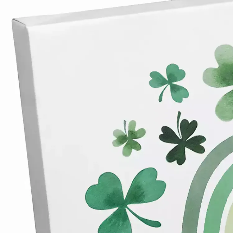 St Patricks Day Decorations>Kirklands Home Happy St. Patrick's Day Rainbow Canvas Art Print