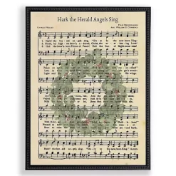Christmas Art & Wall Decor>Kirklands Home Hark the Herald Hymn Framed Christmas Art Print