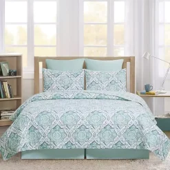 Kirklands Home Harlen Mosaic 3-pc. King Quilt Set Blue Discount
