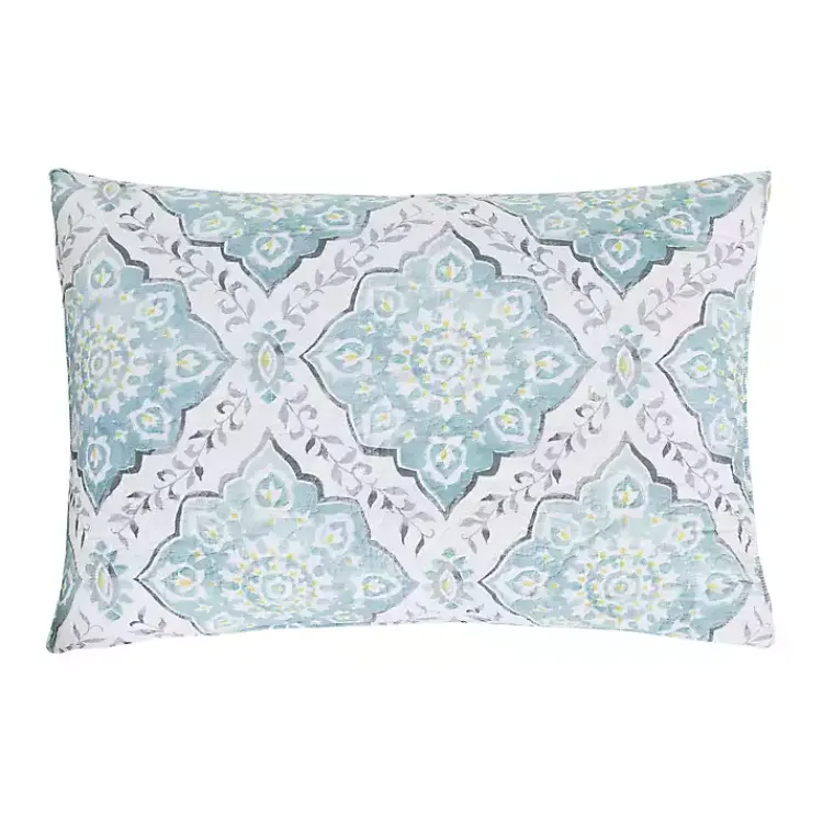 Kirklands Home Harlen Mosaic 3-pc. King Quilt Set Blue Discount