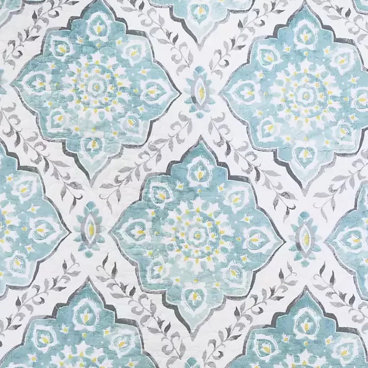 Kirklands Home Harlen Mosaic 3-pc. King Quilt Set Blue Discount