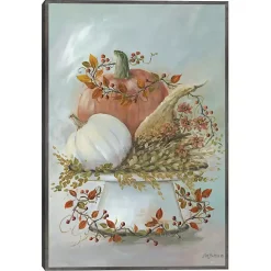 Fall>Kirklands Home Harvest Arrangement Framed Canvas Art Print