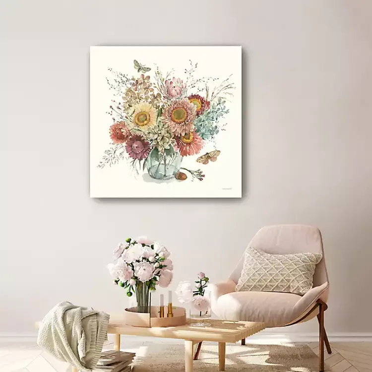 Fall>Kirklands Home Harvest Bouquet Canvas Art Print, 30x30 in. Multi