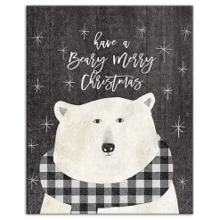 Christmas Art & Wall Decor>Kirklands Home Have a Beary Merry Christmas Canvas Art Print