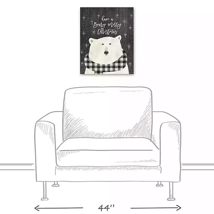 Christmas Art & Wall Decor>Kirklands Home Have a Beary Merry Christmas Canvas Art Print