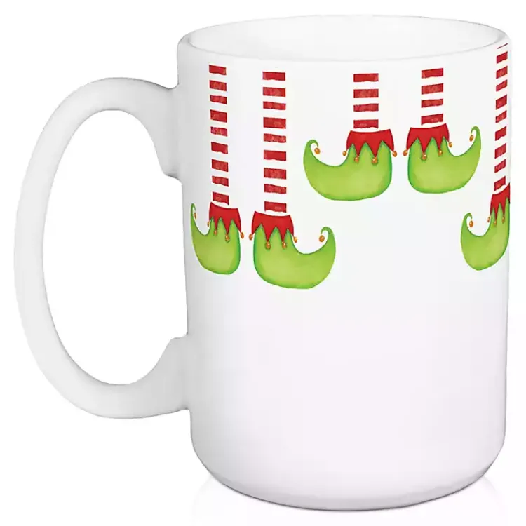 Christmas Dining & Entertaining>Kirklands Home Have a Holly Jolly Christmas Elf Mugs, Set of 2
