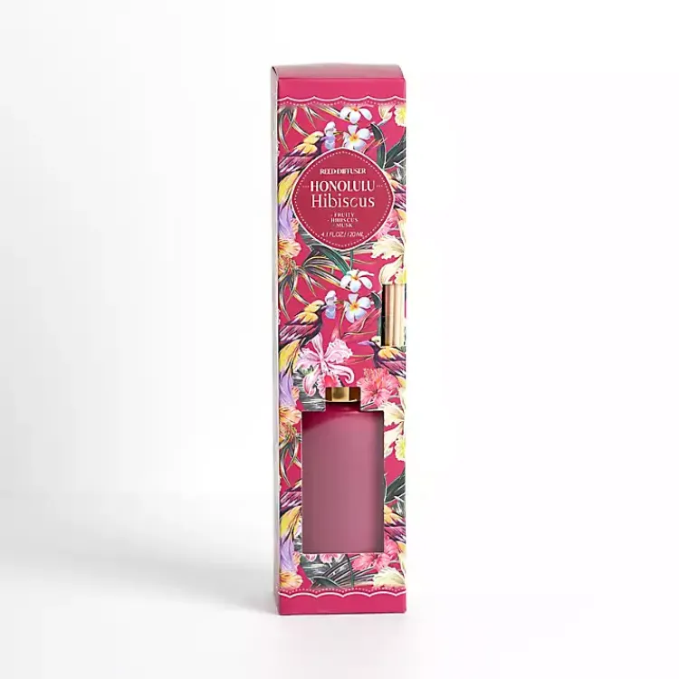 Home Fragrance>Kirklands Home Hawaiian Hibiscus Diffuser Set Pink