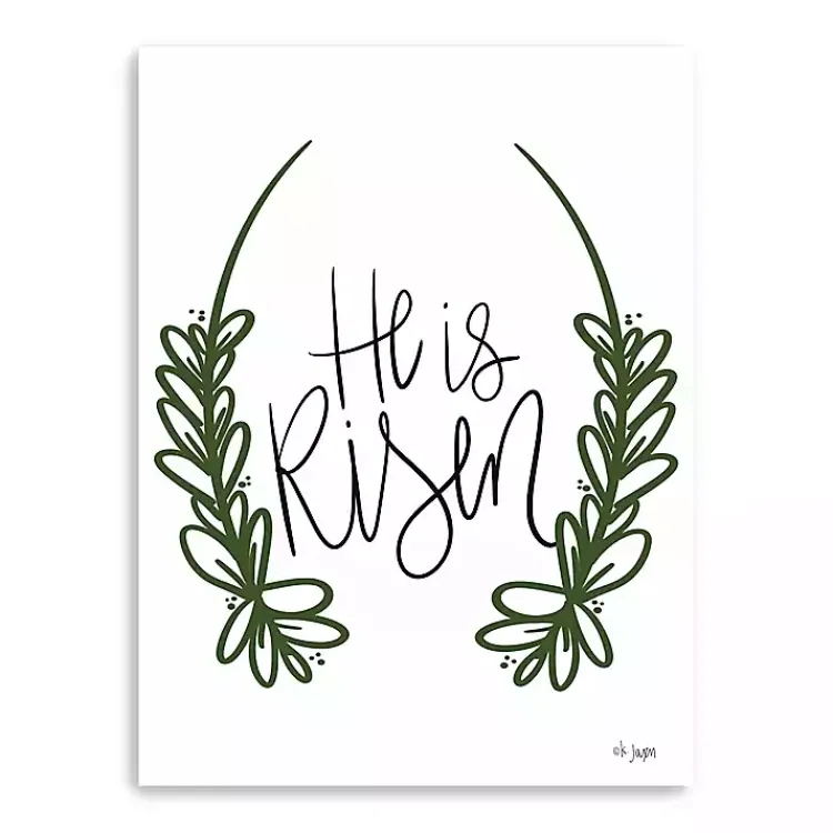 Easter Decorations>Kirklands Home He is Risen Canvas Art Print