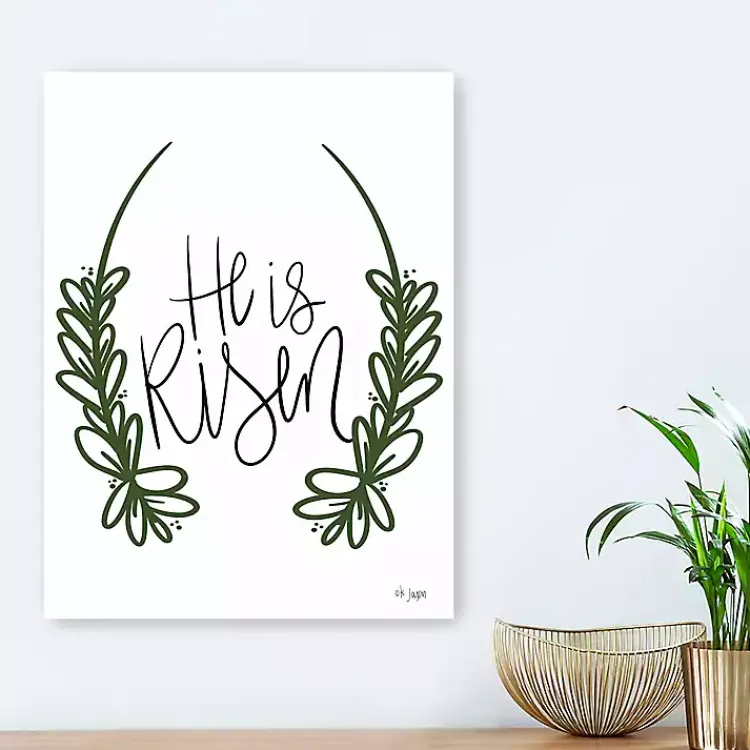 Easter Decorations>Kirklands Home He is Risen Canvas Art Print
