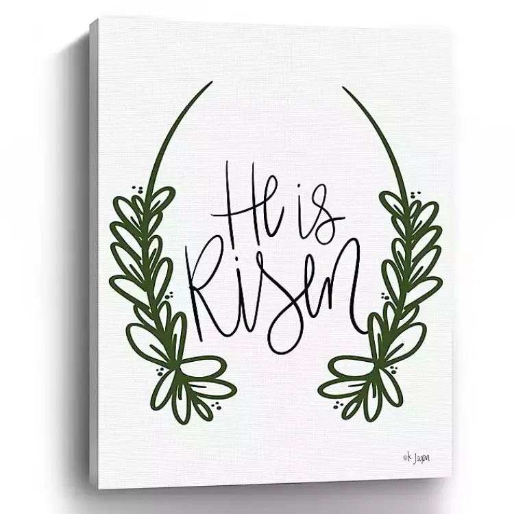 Easter Decorations>Kirklands Home He is Risen Canvas Art Print