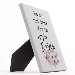 Easter Decorations>Kirklands Home He is Risen Floral Easel Back Canvas