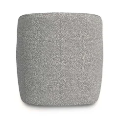 Kirklands Home Heather Boucle Swivel Barrel Accent Chair Gray Clearance