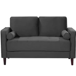 Kirklands Home Heather Chelsea Modern Loveseat Gray Hot