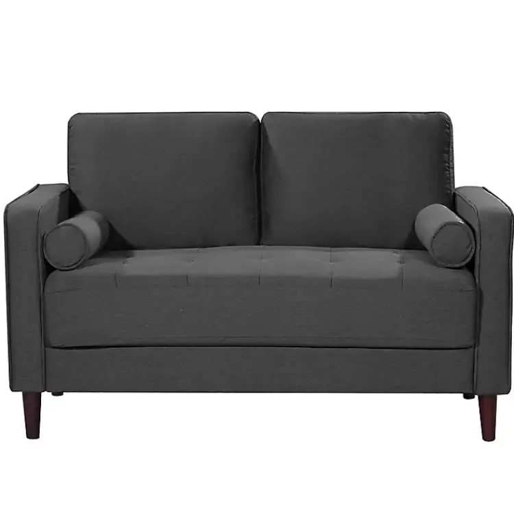 Kirklands Home Heather Chelsea Modern Loveseat Gray Hot
