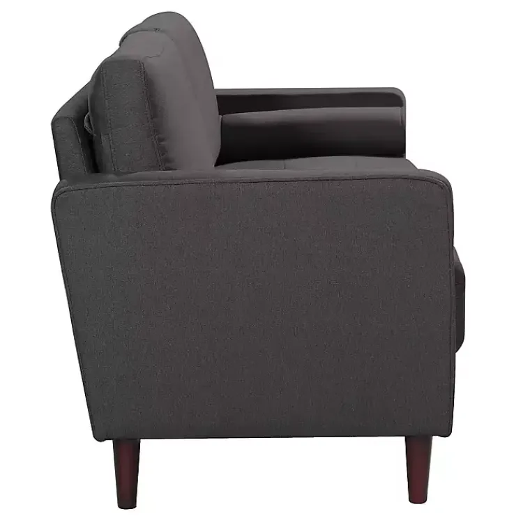 Kirklands Home Heather Chelsea Modern Loveseat Gray Hot