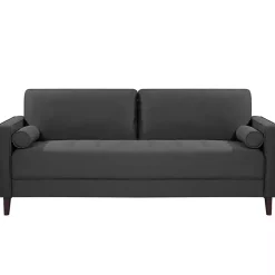 Kirklands Home Heather Chelsea Modern Sofa Gray Clearance
